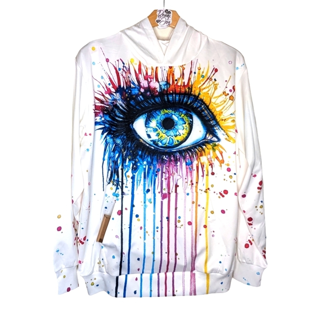 Woman's / Men's Watercolor Eye Hoodie